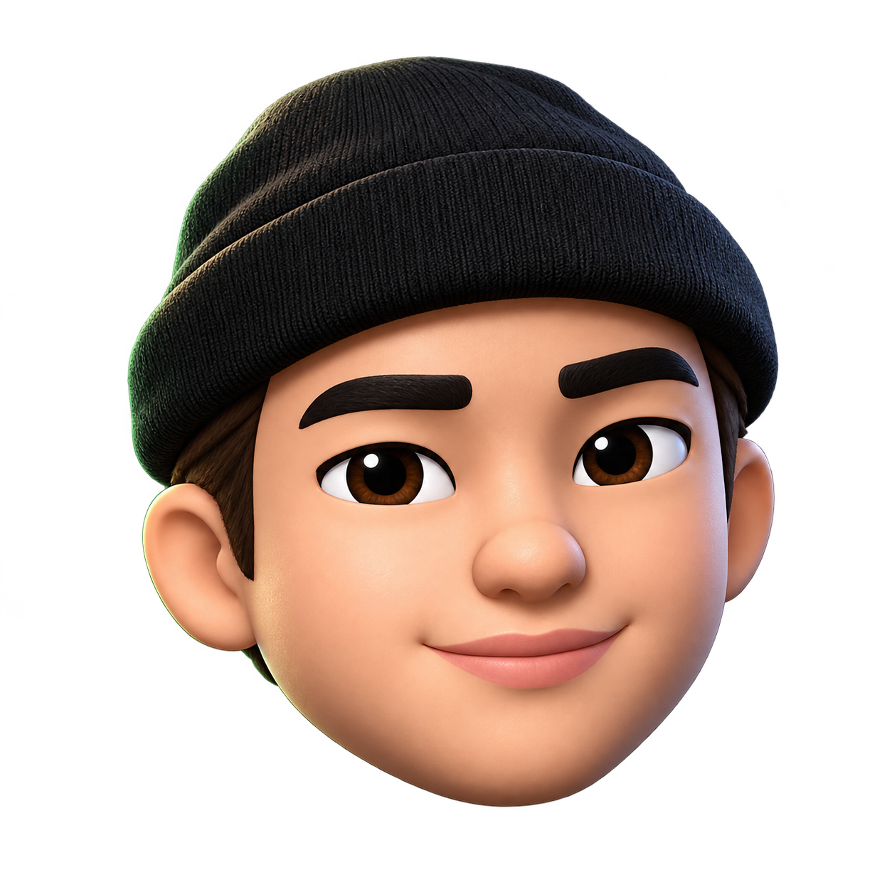 Illustrated avatar of Hung in a black beanie, with studio lighting